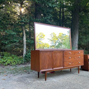 Mid Century Drexel Declaration Dresser with mirror 