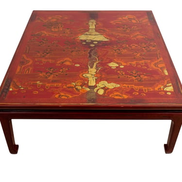 Red Gracie Chinoiserie Coffee Table