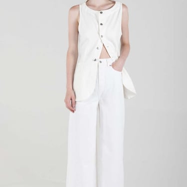 Ética Jay Long Vest - Vintage White