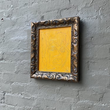 Orange Abstract in Frame