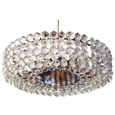 Mid Century Austrian Crystal Chandelier 