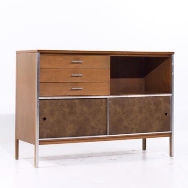 Paul McCobb for Calvin Linear Mid Century Walnut Credenza - mcm 