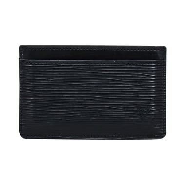 Louis Vuitton - Black Epi Leather Card Holder Wallet