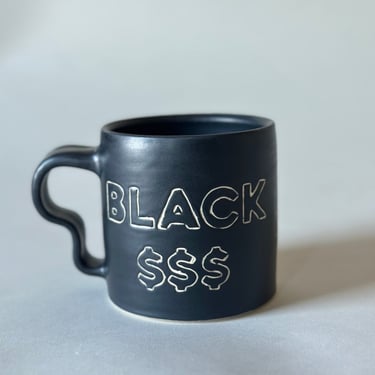 Black $$$ = Power Mug - Outline