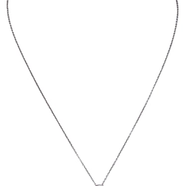 Tiffany &amp; Co. - Sterling Silver Elsa Peretti Engraved Open Heart Chain Necklace