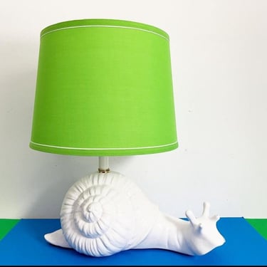 Italian Snail Lamp & Shade 
