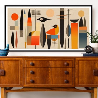 Mid Century Modern Wall Art, Mid Century Home Decor, Mid | Former 