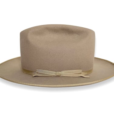 Vintage 1950s IMPERIAL STETSON Western Fedora ~ 7 1/8 ~ Cowboy Hat ~ Open Road Clone ~ Fifteen Beaver Fur Felt ~ Thin Ribbon 