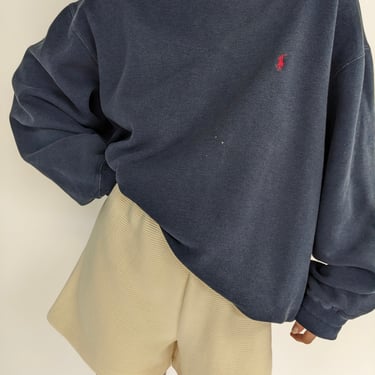 Ralph Lauren Faded Navy Embroidered Sweatshirt