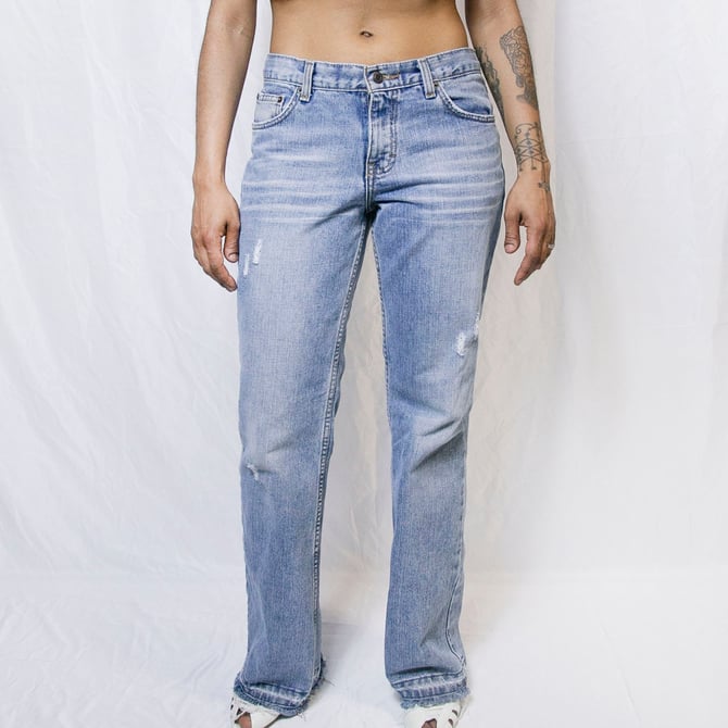 Curated Y2Ks raw cut low rise jeans [American Eagle] 