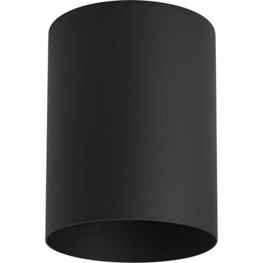 Progress Lighting Black Cylinder Light Flush Mount Ceiling Fixture
