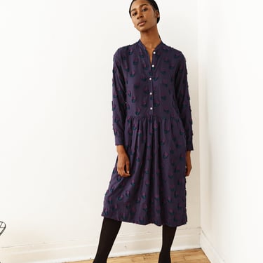 A Kind of Guise Navy Embroidered Maxi Dress