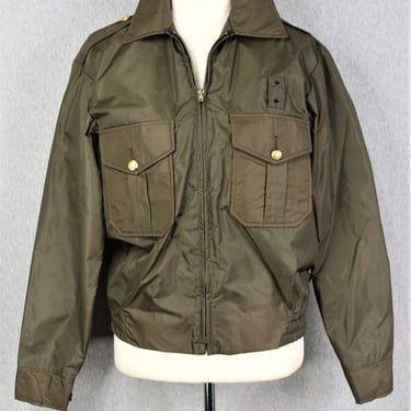 Military - Eisenhower Jacket Style - Windbreaker - Security - by Recruit - Marked XS 