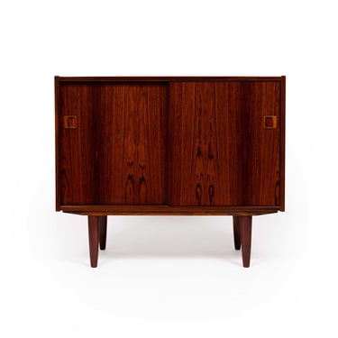 Vintage Danish Mid-Century Rosewood Two-Door Credenza 