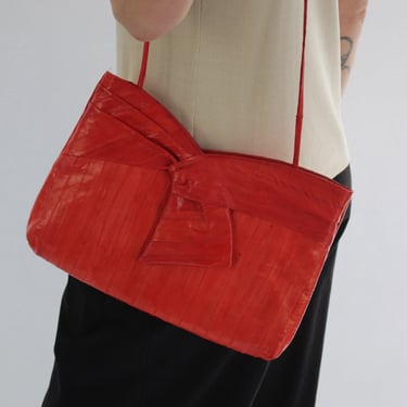 Beautiful Vintage Eel Skin Shoulder Bag