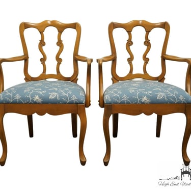 Set of 2 DIXON POWDERMAKER Orleans Collection Country French Style Dining Arm Chairs 