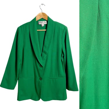 Oversized blazer with shawl collar - size 12P 