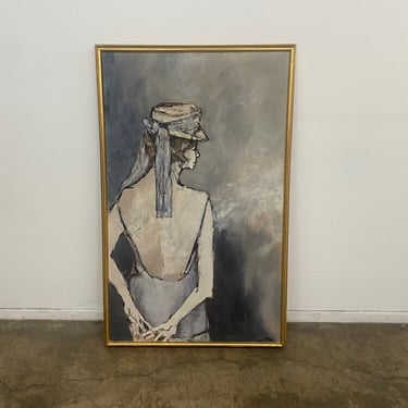 Mid Century Original Paining- Women 