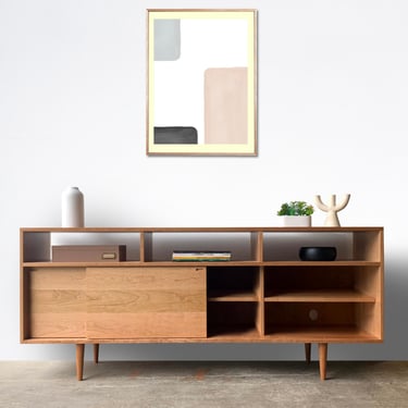 Credenza #104 - Solid Cherry - custom for Evan 