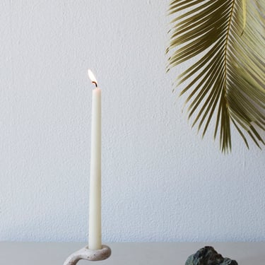 Uni Candlestick - Speckled White
