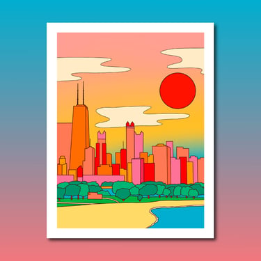 Chicago Skyline Art Print