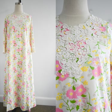 1960s Lilly Pulitzer Floral Maxi Dress 