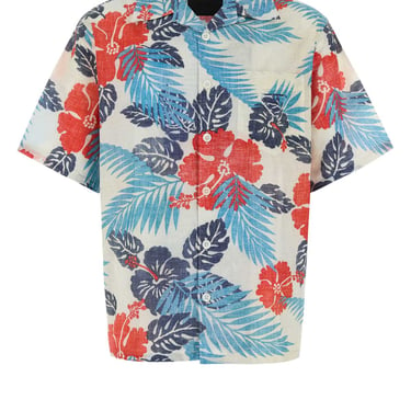 Prada Men Printed Cotton Shirt