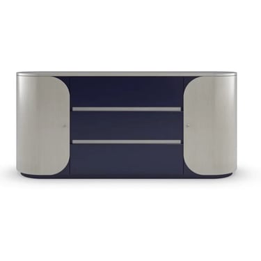 Caracole Modern Beige and Blue Da Vita Dresser