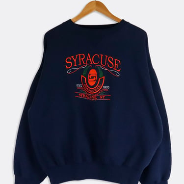 Vintage Syracuse Orangmen Embroidered Sweatshirt Sz L
