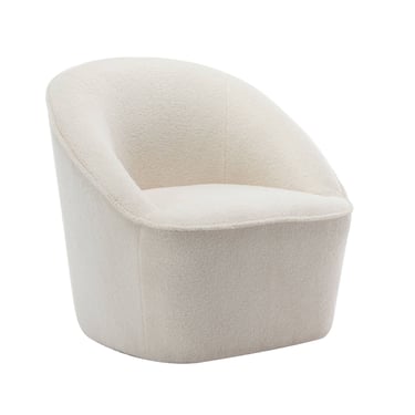 Shearling Swivel Barrel Chair