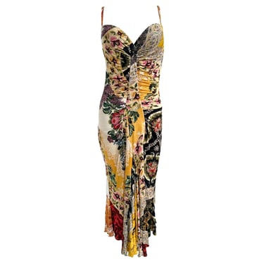 Roberto Cavalli Floral Patchwork Dress