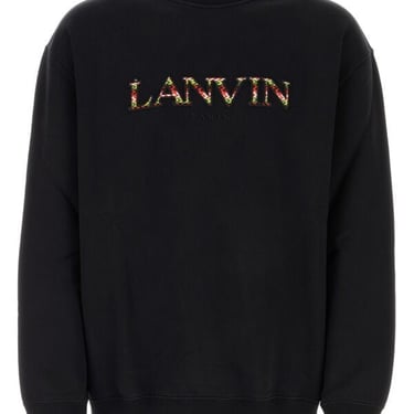 Lanvin Men Black Cotton Sweatshirt