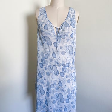 Vintage 90's Blue Sheer Slip Dress 