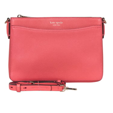 Kate Spade - Coral Pink Pebbled Leather Crossbody Bag