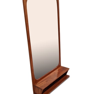 Danish Teak Vintage Mirror &quot;123&quot;