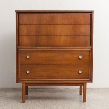 Free And Insured Shipping Within Continental US - Vintage Mid Century Modern Dresser Cabinet Storage Drawers 