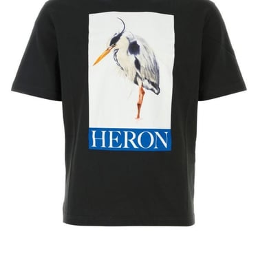 Heron Preston Man Black Cotton T-Shirt