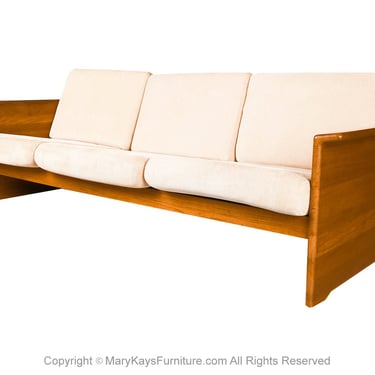 Domino Mobler Mid Century Teak Upholstered Sofa Tarm Stole OG Mobelfabrik Style 