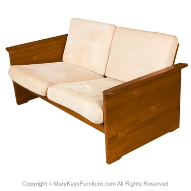 Domino Mobler Mid Century Teak Upholstered Sofa Settee Tarm Stole OG Mobelfabrik Style 