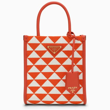 Prada Prada Symbole mini orange/white bag