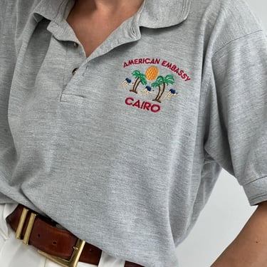 Vintage "Cairo" Embroidered Polo