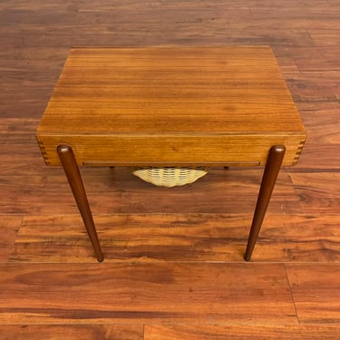 Danish Teak Vintage Sewing Table