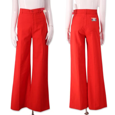70s LEVIS red ribcage bell bottoms pants 26