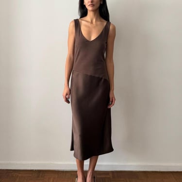 VINTAGE BLUMARINE Fall Winter 1998 Two-Tone Satin Midi Dress | Sable  Vintage Studio - Brooklyn, NY | ATTIC