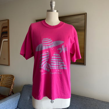 Vintage 80's Venice California T Shirt, Loose Fit, M 