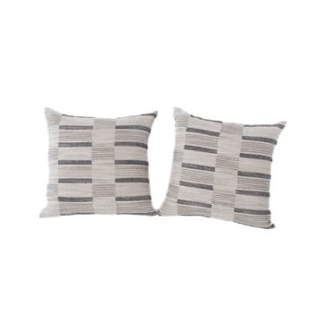 Broken Stripe Textured Square Pillows