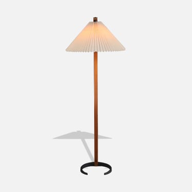 Danish Modern Teak Arc Floor Lamp by Mads Caprani