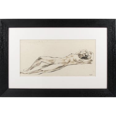Nude Study Ink Wash Drawing Painting by Robert Cami