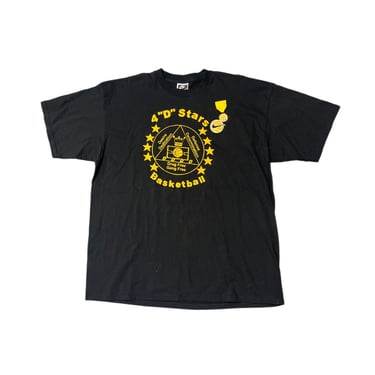 (XL) Black/Yellow 4"D" Stars Basketball Nike T-Shirt 092122 JF