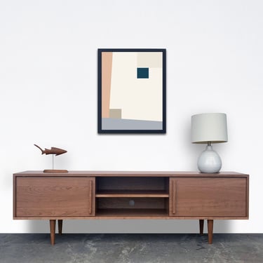 Kasse Credenza / Media Console - Solid Cherry - 72"- Sliding Door - In Stock! 